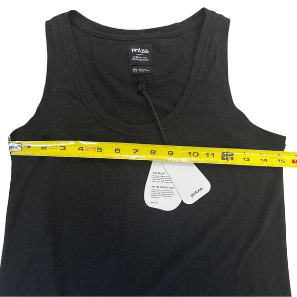 Prana Cozy Up Black Tank Top SZ XS Classic Athleisure Yoga Casual NWT - Picture 4 of 6